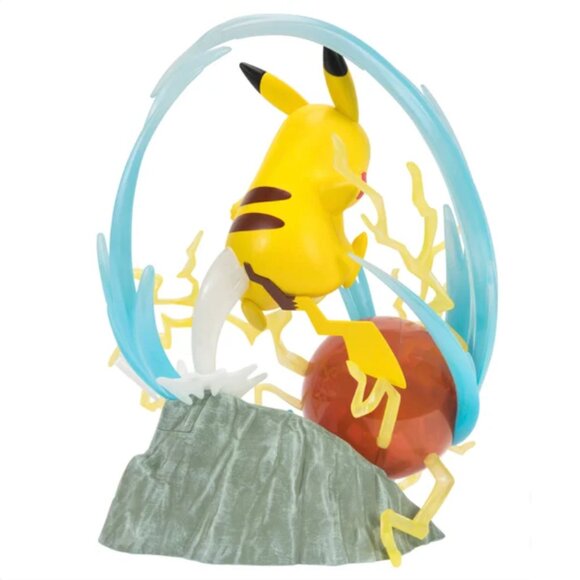 Pokemon Large 13 inch Deluxe Collector’s Statue | Pikachu Deluxe New - Picture 3 of 7